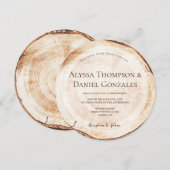 Eigen bijtende bruiloft met korrelgaas kaart (Voorkant / Achterkant)