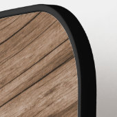 Eigen bijtende wapenhuisfamilie monogram naam hout pickleball paddle (Links Detail)