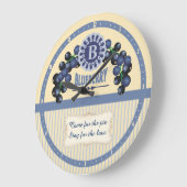 Eigen  blauwe bessen voor keuken in kleur grote klok (Hoek)