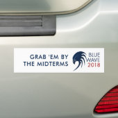 Eigen blauwe golf 2018 Democratische verkiezingen  Bumpersticker (Op auto)