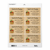 Eigen Boerderij Etiket verse producten (Full Sheet)