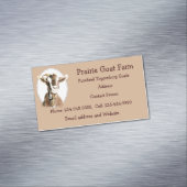 Eigen Boerderij van geiten Magnetisch Visitekaartje (Voorbeeld)