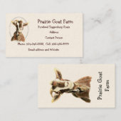 Eigen Boerderij van geiten Visitekaartje (Voorkant / Achterkant)