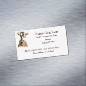 Eigen Boerderij van geiten Visitekaartje Magnetisch Visitekaartje (Voorbeeld)