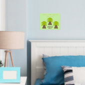 Eigen bomen op de Aarde Folie Afdrukken (Insitu (Slaapkamer))