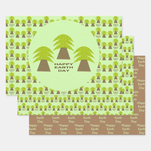 Eigen bomen op de Aarde Inpakpapier Vel (Set)