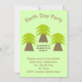 Eigen bomen op de Aarde Magnetische Uitnodiging (Voorkant)