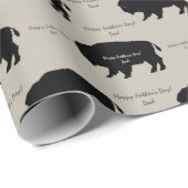 Eigen boodschap van bruin en karamel Rustic Moose  Cadeaupapier (Rol Hoek)