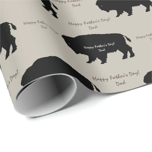 Eigen boodschap van bruin en karamel Rustic Moose  Cadeaupapier (Rol Hoek)