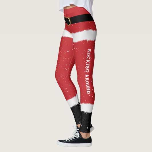 Eigen boodschap voor kerstmis leggings (Links)