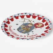 Eigen Borden voor 3e Happy Birthday Paper Papieren Bordje (Gekanteld)