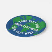 Eigen borden voor het dineren van planetaire artik papieren bordje (Gekanteld)