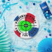 Eigen borden voor pintball splatter op feestdag papieren bordje (Feest)