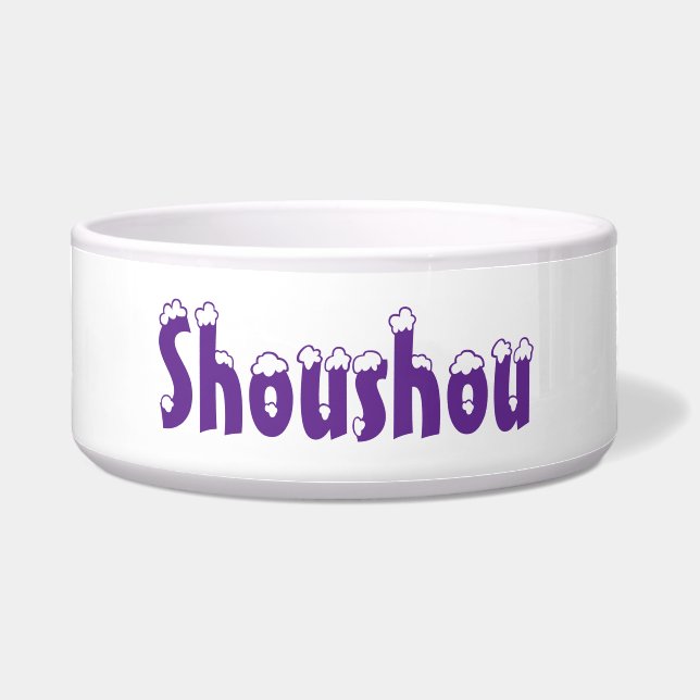 Eigen box voor dieren voerbakje (Voorkant)