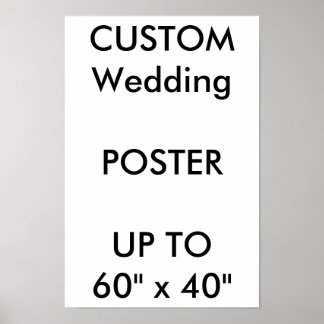 Eigen bruiloft 11 x 16,5-inch Poster MATTE-portret
