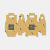 Eigen bruiloft Jubileum Ochre & Roos Donkerlabel Bedankdoosjes (Uitgevouwen)