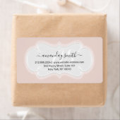 Eigen bruiloft RSVP Bridal Sweet 16th Roos Blush Etiket (Insitu)