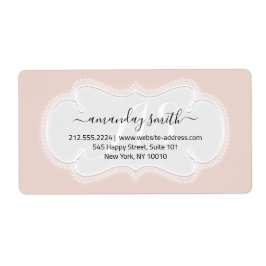 Eigen bruiloft RSVP Bridal Sweet 16th Roos Blush Etiket