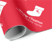 Eigen cadeau voor kerstcadeautjes voor monogram ke cadeaupapier (Rol Hoek)