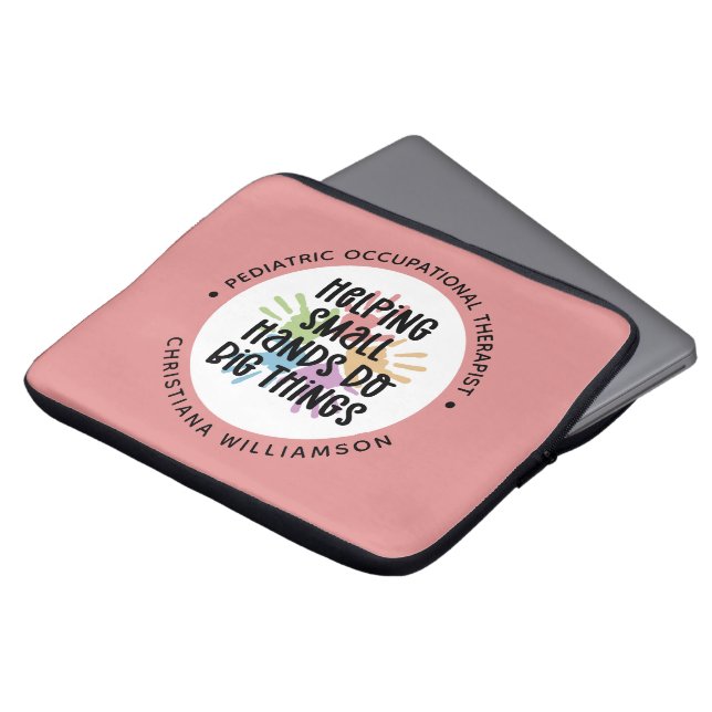 Eigen cadeaus voor kinderen tegen beroepsmatige be laptop sleeve (Voorkant top)