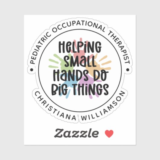 Eigen cadeaus voor kinderen tegen beroepsmatige be sticker (Vel)