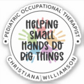 Eigen cadeaus voor kinderen tegen beroepsmatige be sticker (Voorkant)