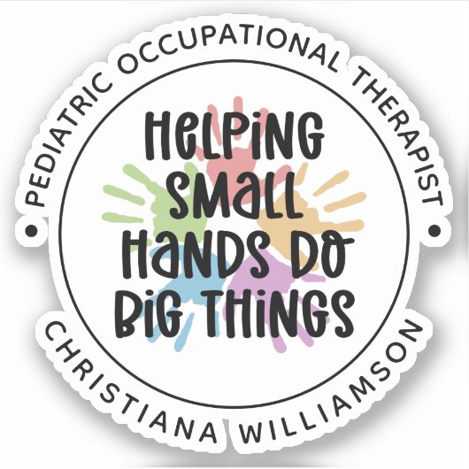 Eigen cadeaus voor kinderen tegen beroepsmatige be sticker (Voorkant)