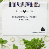 Eigen cadeaus voor onroerend goed of makelaarsgesc theedoek (Gevouwen)