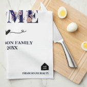 Eigen cadeaus voor onroerend goed of makelaarsgesc theedoek (Quarter Fold)