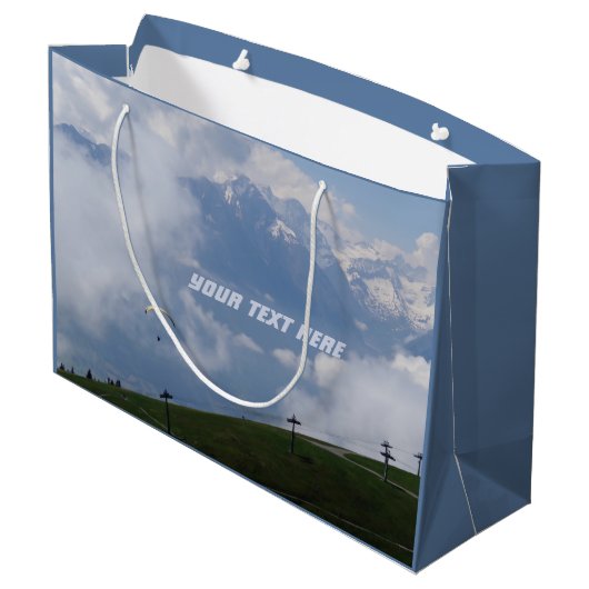 Eigen cadeautas voor Alpen (Achterkant Gekanteld)