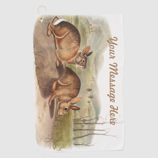 Eigen cadeautjes voor Bachman Hare Rabbit Camping  Golfhanddoek (Voorkant)