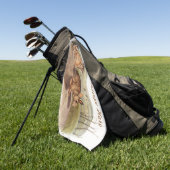 Eigen cadeautjes voor Bachman Hare Rabbit Camping Golfhanddoek (Groen)