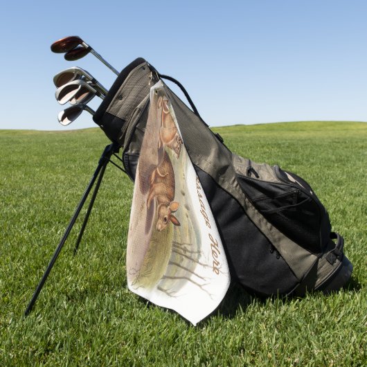 Eigen cadeautjes voor Bachman Hare Rabbit Camping Golfhanddoek (Groen)