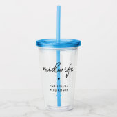 Eigen cadeautjes voor midwifery-toepassingen acryl drinkbeker (Voorkant)