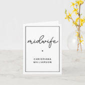 Eigen cadeautjes voor midwifery-toepassingen kaart (Gele Bloem)