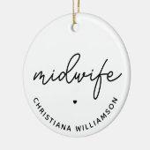 Eigen cadeautjes voor midwifery-toepassingen keramisch ornament (Links)