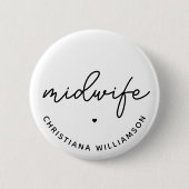 Eigen cadeautjes voor midwifery-toepassingen ronde button 5,7 cm (Voorkant)