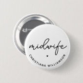 Eigen cadeautjes voor midwifery-toepassingen ronde button 5,7 cm (Voorkant /achterkant)