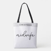 Eigen cadeautjes voor midwifery-toepassingen tote bag (Achterkant)