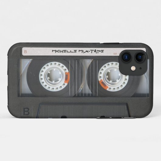 Eigen cassettemixtape Case-Mate iPhone case (Achterkant (horizontaal))