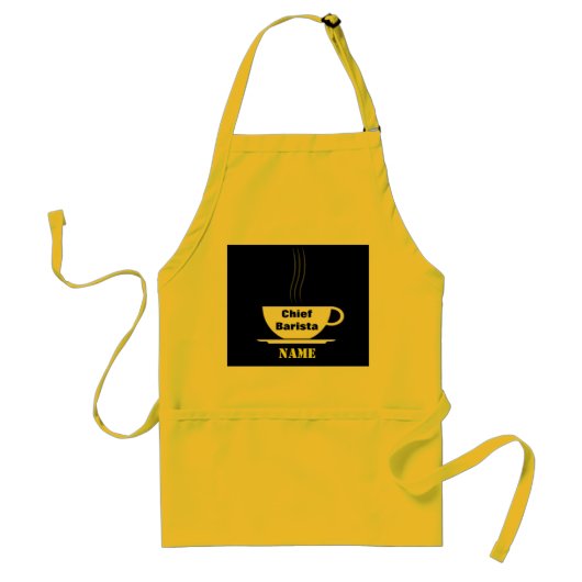 Eigen chef Barista Apron Standaard Schort (Voorkant)