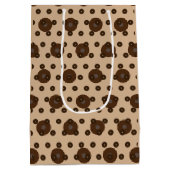 Eigen chocolade Lover Goody Favor Bag, uniek Medium Cadeauzakje (Achterkant)