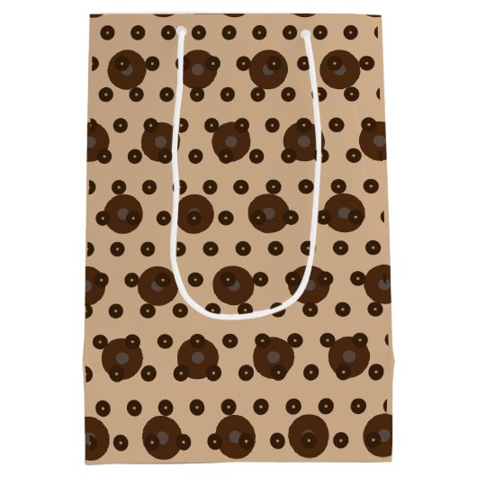 Eigen chocolade Lover Goody Favor Bag, uniek Medium Cadeauzakje (Achterkant)