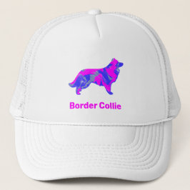 Eigen Collie Dog Cute Pink Silhouette Trucker Pet