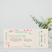 Eigen coupon Valentijnsdag coupon Feestdagenkaart (Staand voorkant)