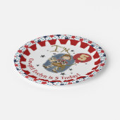 Eigen Cowgirl 5th Happy Birthday Papieren Bordje (Gekanteld)