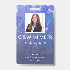 Eigen Crew Member Barcode Event Violet Badge