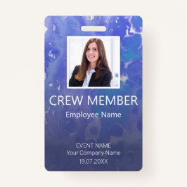 Eigen Crew Member Barcode Event Violet Badge