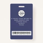 Eigen Crew Member Barcode Event Violet Badge (Achterkant)