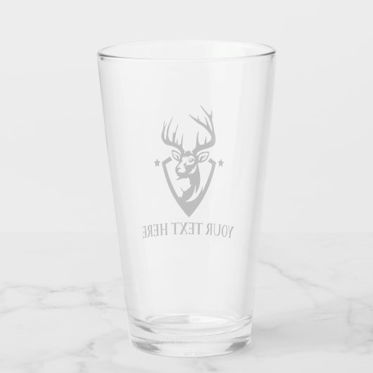 Eigen damesjagers-glas glas (Achterkant)